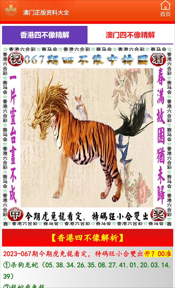 澳门白虎玄机资料一肖中特，深度解读与评述